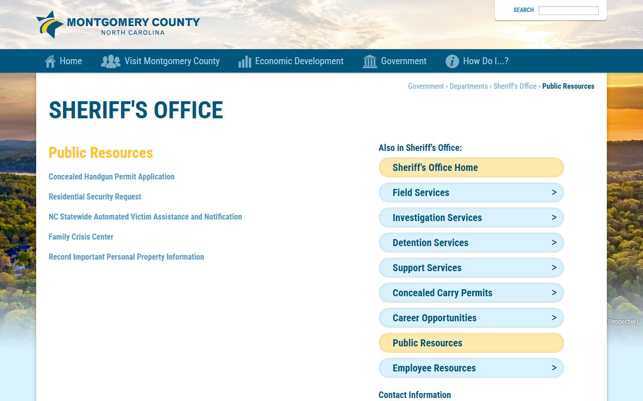 Montgomery County jail mugshots public resources source